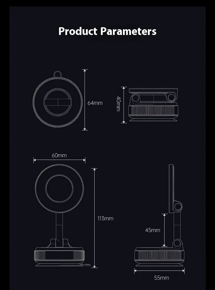 Car Center Console Phone Holder